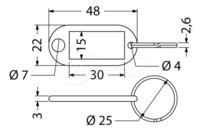 Popiska RI RJ48.BIL.50ks