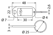 Popiska RI RJ48.RUZ.50ks