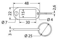 Popiska RI RJ48.ZLU.50ks