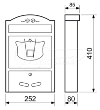 Schránka RI BK.301.ZEP 252x410x80