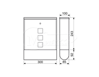 Schránka RI BK.210.HM 305x335x96