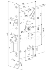 ZZ Abloy EL560 72/55/20 elektromechanic