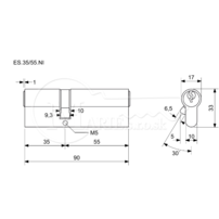 Vl RI EURO Secure 35x55 Ni 5kl