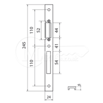 Protiplech KFV U24x6 pravý