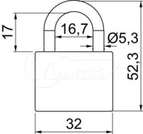 VZ RI RV.OVAL.32.SU modrý 32mm 3kl na SU