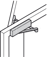 Dorma TS-71 s ramenom striebro EN3-4