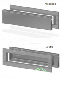 Vhod WRZ1 hnedý 304x73mm