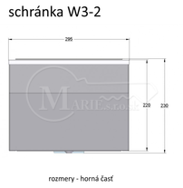 W3-2 400x295x240 PS. sivá 9006
