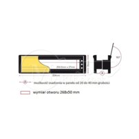 Vhod WRZ1 hnedý 304x73mm