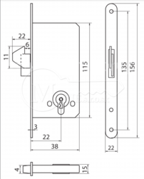 ZZ Metal-plast Hákový H22/156/22 prídav