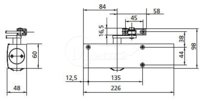 GEZE TS-2000V Biely bez ramena