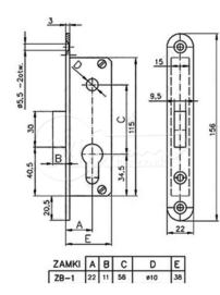 ZZ Metal-plast ZB1-1 krátky