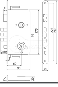 ZZ Hardy 68/60 24/240 ZW-6 Ľavý